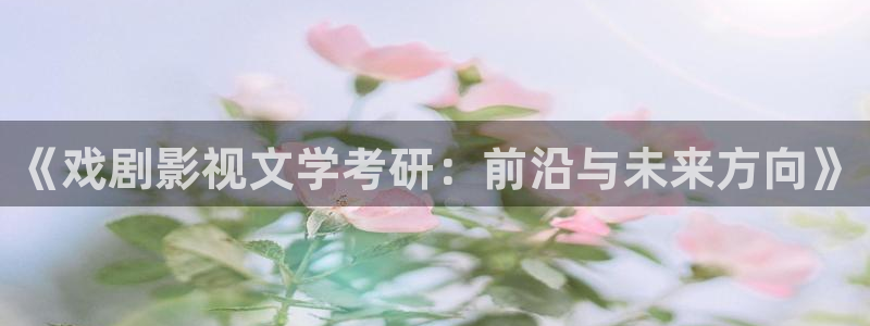 斑马电影街标清：《戏剧影视文学考研：前沿与未来方向》